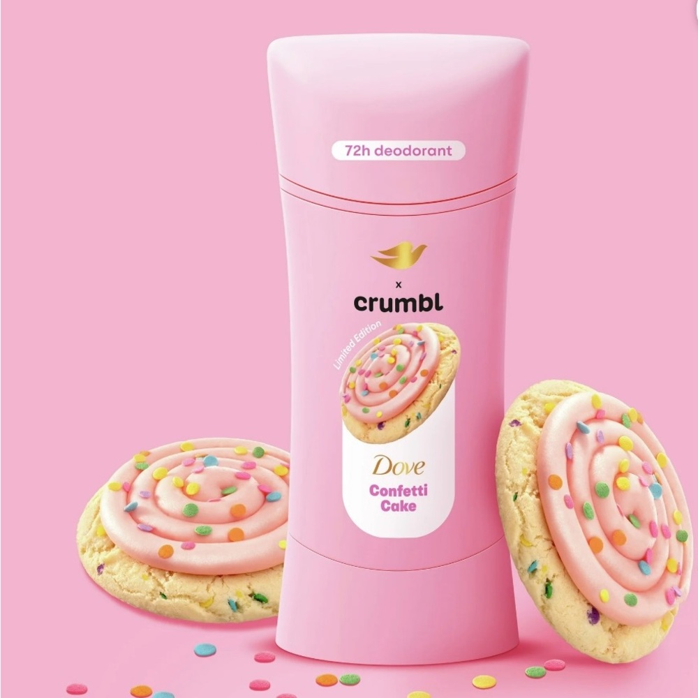 Last one! Sold out! Crumbl x Dove Deodorant Brand New Confetti Cookie